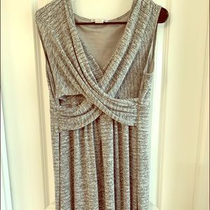 Beautiful Heather Grey Nursing Dress